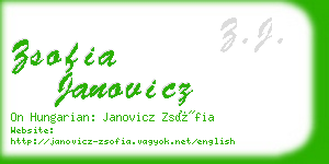 zsofia janovicz business card